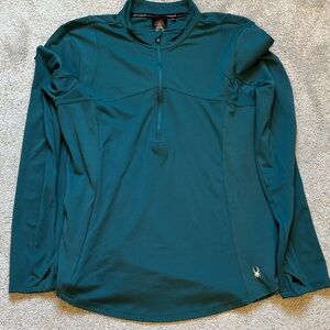 Spyder Teal Half-Zip Pullover